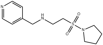 N-(Pyridin-4-ylmethyl)-2-(pyrrolidin-1-ylsulfonyl)ethanamine Struktur