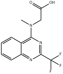 [Methyl-(2-trifluoromethyl-quinazolin-4-yl)-amino] -acetic acid Struktur