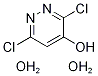 3,6-Dichloropyridazin-4-ol dihydrate Struktur