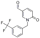 1,6-Dihydro-6-oxo-1-[3-(trifluoromethyl)benzyl]pyridine-3-carboxaldehyde Struktur