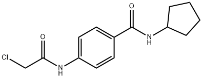 4-[(CHLOROACETYL)AMINO]-N-CYCLOPENTYLBENZAMIDE Struktur