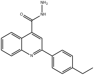 2-(4-ETHYLPHENYL)QUINOLINE-4-CARBOHYDRAZIDE Struktur