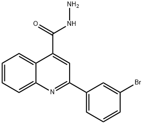 2-(3-BROMOPHENYL)QUINOLINE-4-CARBOHYDRAZIDE Struktur