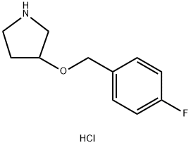 3-[(4-FLUOROBENZYL)OXY]PYRROLIDINEHYDROCHLORIDE Struktur