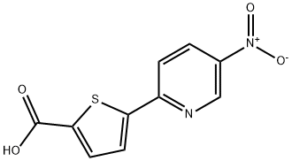 5-(5-nitropyridin-2-yl)thiophene-2-carboxylic acid Struktur