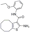 2-Amino-N-(2-ethoxyphenyl)-4,5,6,7,8,9-hexahydrocycloocta[b]thiophene-3-carboxami Struktur