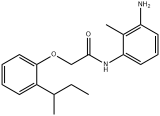 N-(3-Amino-2-methylphenyl)-2-[2-(sec-butyl)-phenoxy]acetamide Struktur