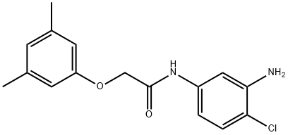 N-(3-Amino-4-chlorophenyl)-2-(3,5-dimethylphenoxy)acetamide Struktur