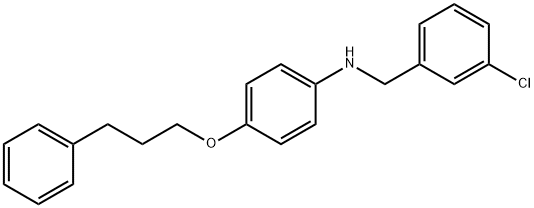 N-(3-Chlorobenzyl)-4-(3-phenylpropoxy)aniline Struktur