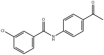 N-(4-Acetylphenyl)-3-chlorobenzamide Struktur