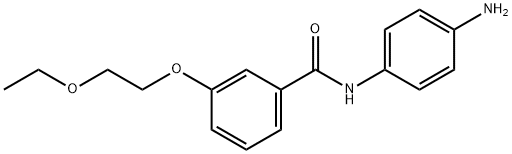 N-(4-Aminophenyl)-3-(2-ethoxyethoxy)benzamide Struktur