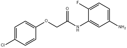 N-(5-Amino-2-fluorophenyl)-2-(4-chlorophenoxy)-acetamide Struktur