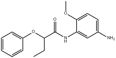 N-(5-Amino-2-methoxyphenyl)-2-phenoxybutanamide Struktur