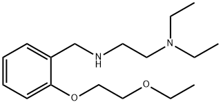 N1-[2-(2-ethoxyethoxy)benzyl]-N2,N2-diethyl-1,2-ethanediamine Struktur