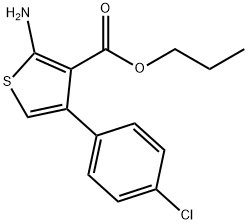 Propyl 2-amino-4-(4-chlorophenyl)thiophene-3-carboxylate Struktur