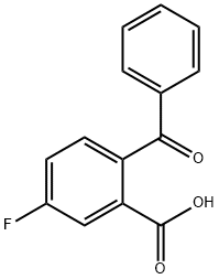 2-Benzoyl-5-fluorobenzoic  acid Struktur