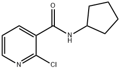 2-chloro-N-cyclopentylnicotinamide Struktur