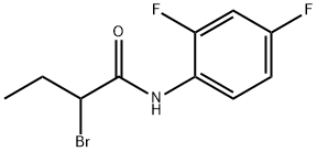 2-bromo-N-(2,4-difluorophenyl)butanamide Struktur