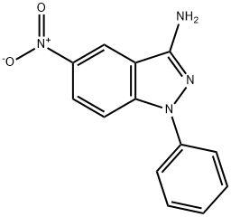 5-nitro-1-phenyl-1H-indazol-3-amine Struktur