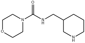 N-(piperidin-3-ylmethyl)morpholine-4-carboxamide Struktur