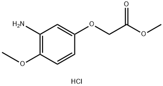 methyl (3-amino-4-methoxyphenoxy)acetate hydrochloride Struktur