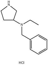 N-Benzyl-N-ethyl-3-pyrrolidinamine dihydrochloride Struktur