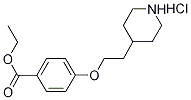 Ethyl 4-[2-(4-piperidinyl)ethoxy]benzoatehydrochloride Struktur