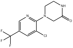 4-[3-Chloro-5-(trifluoromethyl)-2-pyridinyl]-2-piperazinone Struktur