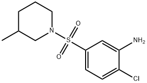 2-Chloro-5-[(3-methyl-1-piperidinyl)sulfonyl]-aniline Struktur