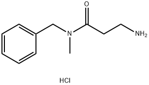 3-Amino-N-benzyl-N-methylpropanamide hydrochloride Struktur