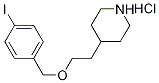 4-{2-[(4-Iodobenzyl)oxy]ethyl}piperidinehydrochloride Struktur