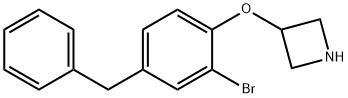 3-(4-Benzyl-2-bromophenoxy)azetidine Struktur