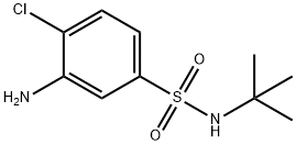 3-Amino-N-(tert-butyl)-4-chlorobenzenesulfonamide Struktur