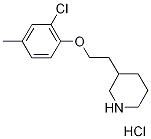 3-[2-(2-Chloro-4-methylphenoxy)ethyl]piperidinehydrochloride Struktur