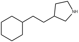 3-(2-Cyclohexylethyl)pyrrolidine Struktur