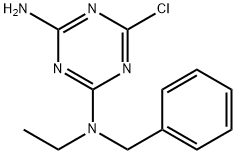 N2-Benzyl-6-chloro-N2-ethyl-1,3,5-triazine-2,4-diamine Struktur