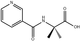 2-Methyl-N-(3-pyridinylcarbonyl)alanine Struktur