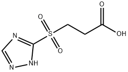 3-(1H-[1,2,4]Triazole-3-sulfonyl)-propionic acid Struktur