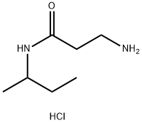 3-Amino-N-(sec-butyl)propanamide hydrochloride Struktur