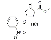 Methyl (2S,4S)-4-(4-methyl-2-nitrophenoxy)-2-pyrrolidinecarboxylate hydrochloride Struktur