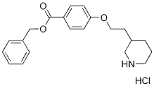 Benzyl 4-[2-(3-piperidinyl)ethoxy]benzoatehydrochloride Struktur