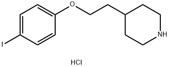 4-[2-(4-Iodophenoxy)ethyl]piperidine hydrochloride Struktur