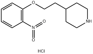 4-[2-(2-Nitrophenoxy)ethyl]piperidinehydrochloride Struktur