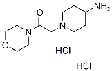 morpholine, 4-[(4-amino-1-piperidinyl)acetyl]- Struktur