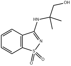 1-propanol, 2-[(1,1-dioxido-1,2-benzisothiazol-3-yl)amino] Struktur