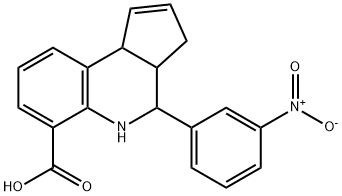 3H-cyclopenta[c]quinoline-6-carboxylic acid, 3a,4,5,9b-tet Struktur