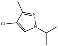 1H-pyrazole, 4-chloro-3-methyl-1-(1-methylethyl)- Struktur