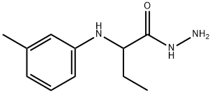 2-[(3-Methylphenyl)amino]butanohydrazide Struktur