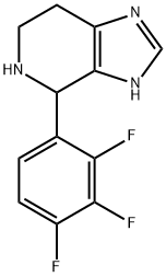 4-(2,3,4-Trifluorophenyl)-4,5,6,7-tetrahydro-3H-imidazo[4,5-c]pyridine Struktur