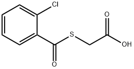 [(2-Chlorobenzoyl)thio]acetic acid Struktur